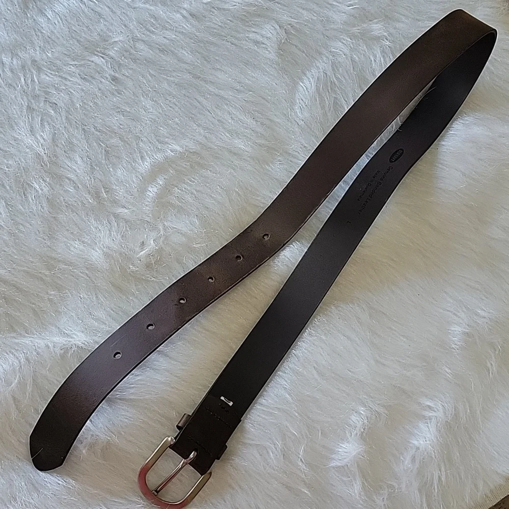OLD NAVY Boy's Brown Silver Tone Hardware School Uniform Classic‎ Preppy Belt L